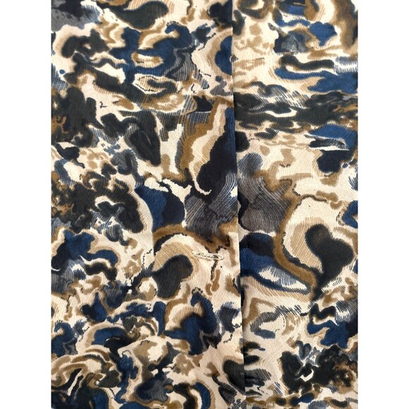 Vintage WinterSilks Fall Abstract Pattern Shawl L/XL Artsy Elevated Autumn Style - Picture 4 of 7